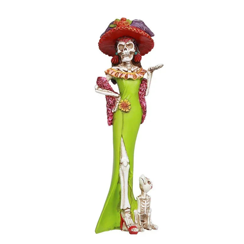 Day of the Dead - Senorita with faithful dog - Chile Mojo