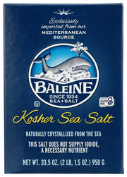 Baleine Kosher Sea Salt 33.5oz. (950g)