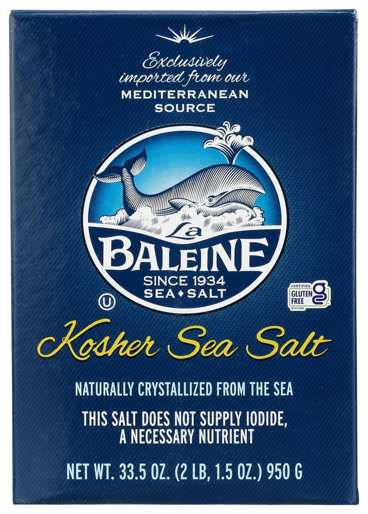Baleine Kosher Sea Salt 33.5oz. (950g)