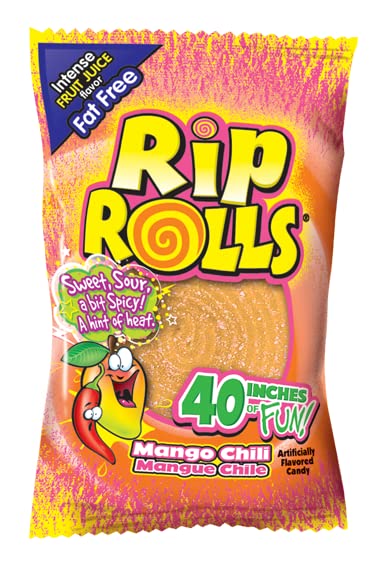 Rip Rolls Mango Chilli Gummy Belt Candy 40gm