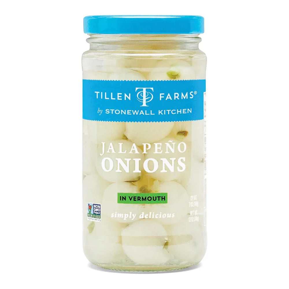 Tillen Farms Jalapeno Stuffed Onions in Vermouth 340gm (12oz) - Chile Mojo