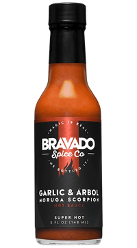 Bravado Spice Co. Garlic and Arbol Moruga Scorpion Hot Sauce 148ml (5oz) - Chile Mojo