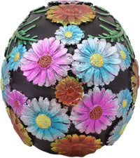 Day of the Dead Hand Painted Sugar Skull - multi flowers - Chile Mojo