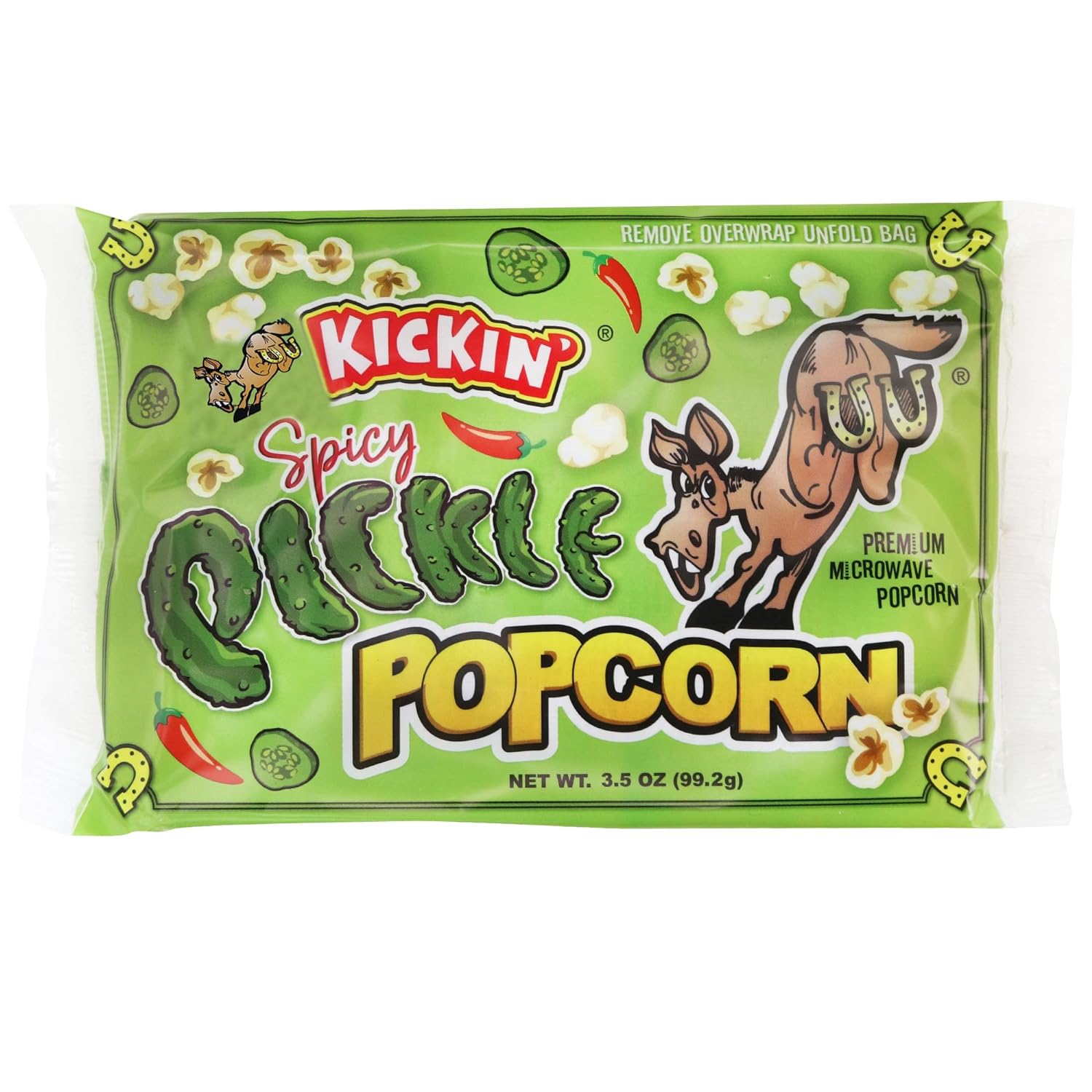 Ass Kickin Spicy Pickle Microwave Popcorn 3.5oz (99gm)