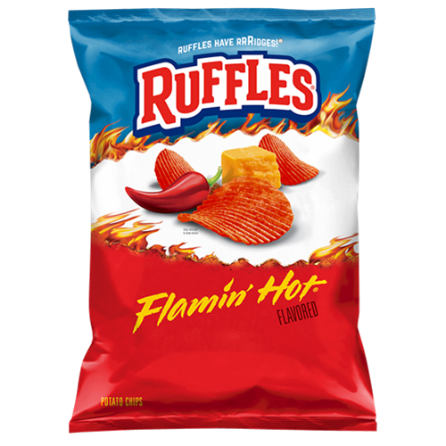 Ruffles Flamin' Hot Potato Chips 184gm