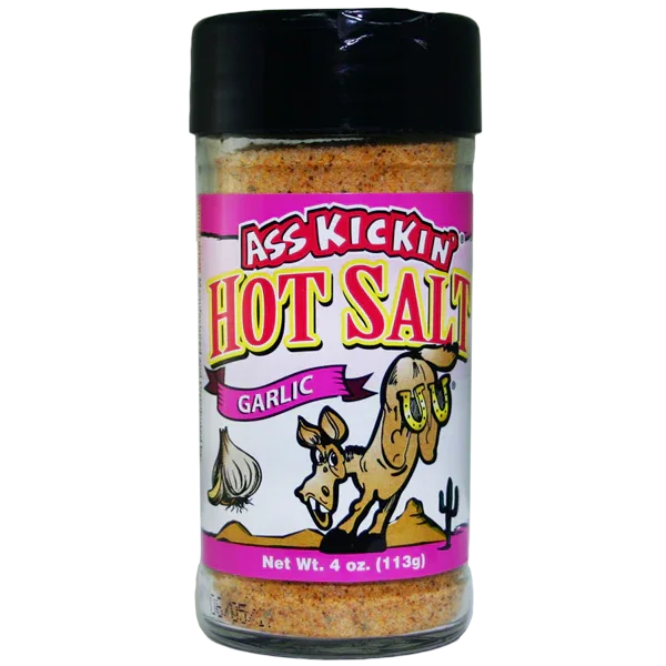 Ass Kickin Hot Salt - Garlic 4oz (113gm) - Chile Mojo
