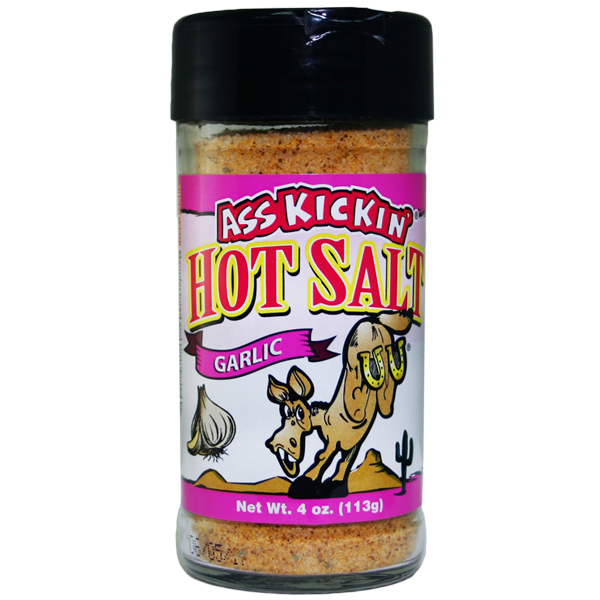 Ass Kickin Hot Salt - Garlic 4oz (113gm)