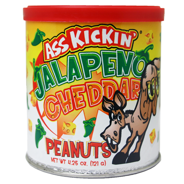 Ass Kickin Jalapeno Cheddar Peanuts 121gm (4.25oz)