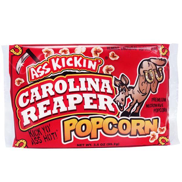 Ass Kickin Carolina Reaper Microwave Popcorn 3.5oz (99gm)