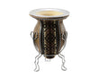 Andean Aguayo Fabric and leather wrapped Calabash Yerba Mate Gourd - Chile Mojo