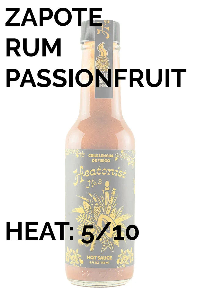 Heatonist No. 8 Hot Sauce by Chile Lengua de Fuego 5oz (148ml) - Chile Mojo