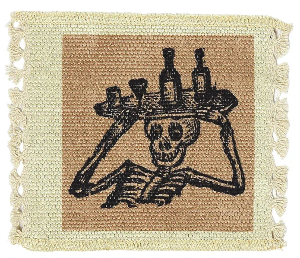 Day of the Dead Digital Print Coaster - Posadas Day of the Dead Bartender - Chile Mojo