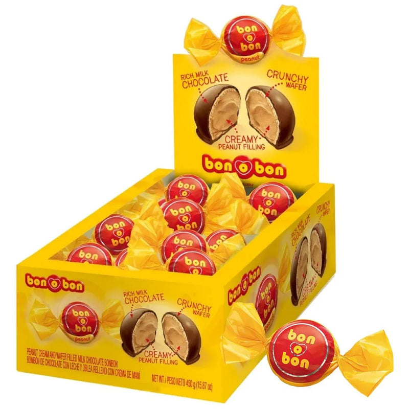 Bon o Bon Argentinian Chocolate Bonbon with peanut filling - box of 30 - Chile Mojo