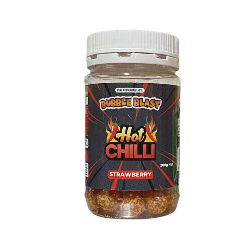 Bubble Blast Hot Chilli Strawberry Candy 200gm - Chile Mojo