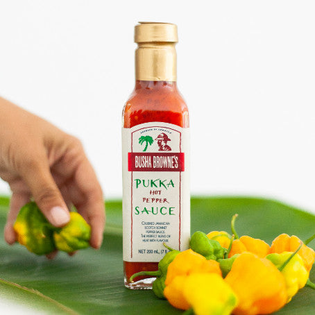 Busha Brownes Pukka Hot Pepper Sauce 200ml (7oz)