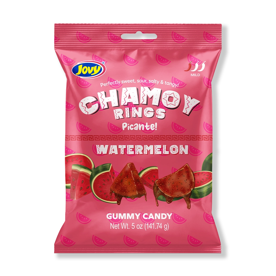 Jovy Chamoy Gummy Candy Rings - Watermelon 5oz (141.74gm)