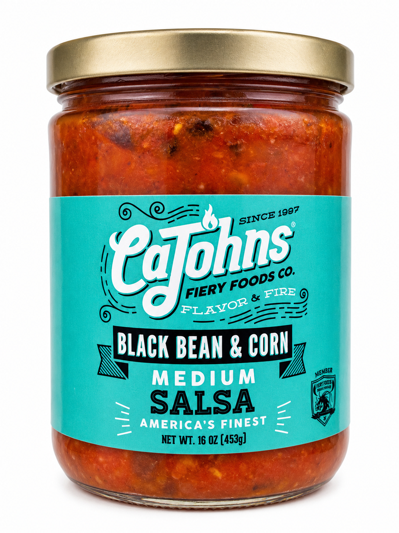 Cajohns Black Bean & Corn Salsa 16oz. (453g)