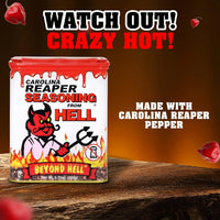Carolina Reaper Seasoning From Hell (Salt Free) 163gm - Chile Mojo