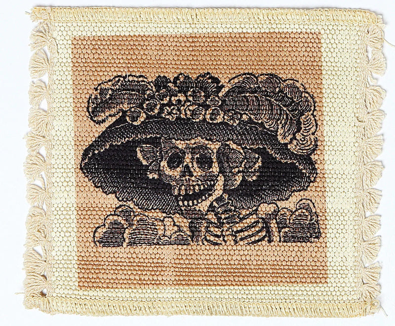 Day of the Dead Digital Print Coaster - Posadas Day of the Dead Catrina - Chile Mojo