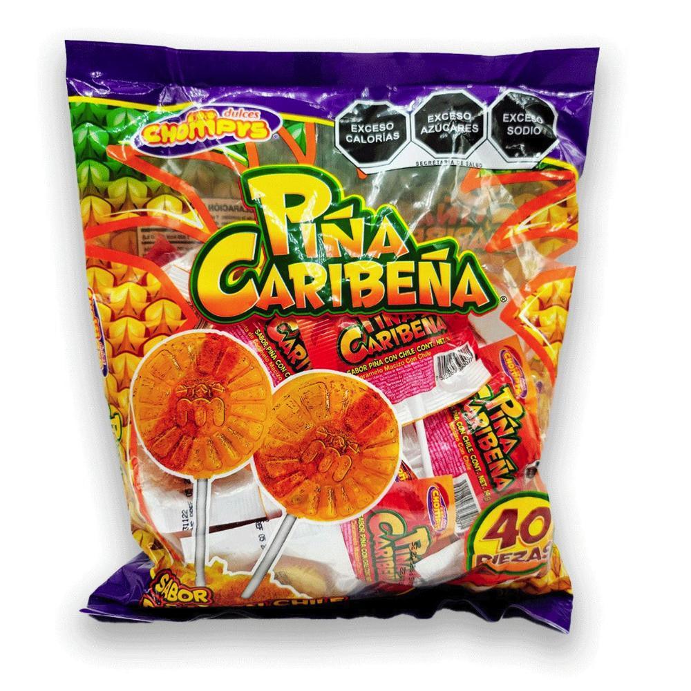 Chompys Pina Caribena - Spicy Pineapple Lollipop - Chile Mojo