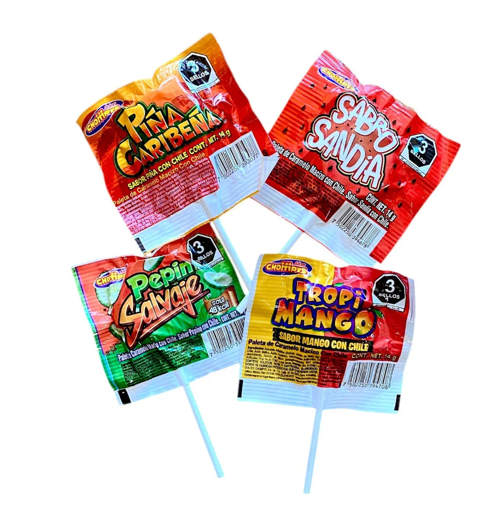 Chompys Spicy Mexican Lollipop Sampler - 4 flavours - Chile Mojo