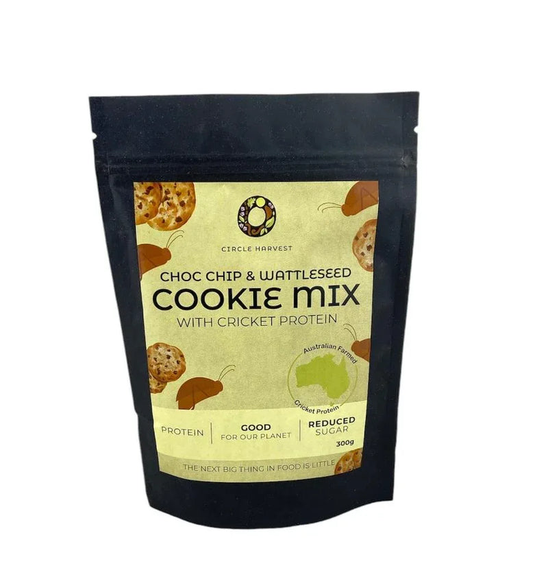 Circle Harvest Choc Chip and Wattleseed Cookie Mix with Cricket Protein 300gm - Chile Mojo