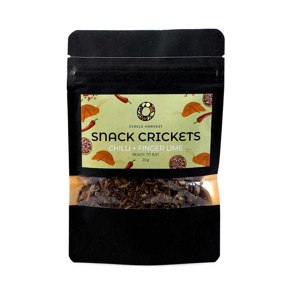 Circle Harvest Cricket Snacks - Fingerlime and Chilli 20gm - Chile Mojo