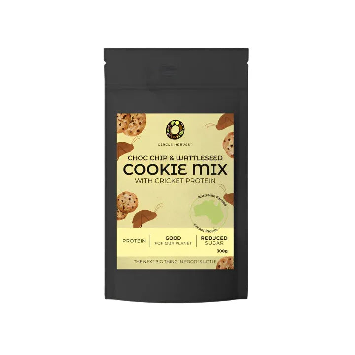 Circle Harvest Choc Chip and Wattleseed Cookie Mix with Cricket Protein 300gm - Chile Mojo