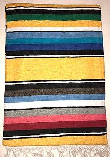Blanket - Serape Mexican - Cotton - Chile Mojo