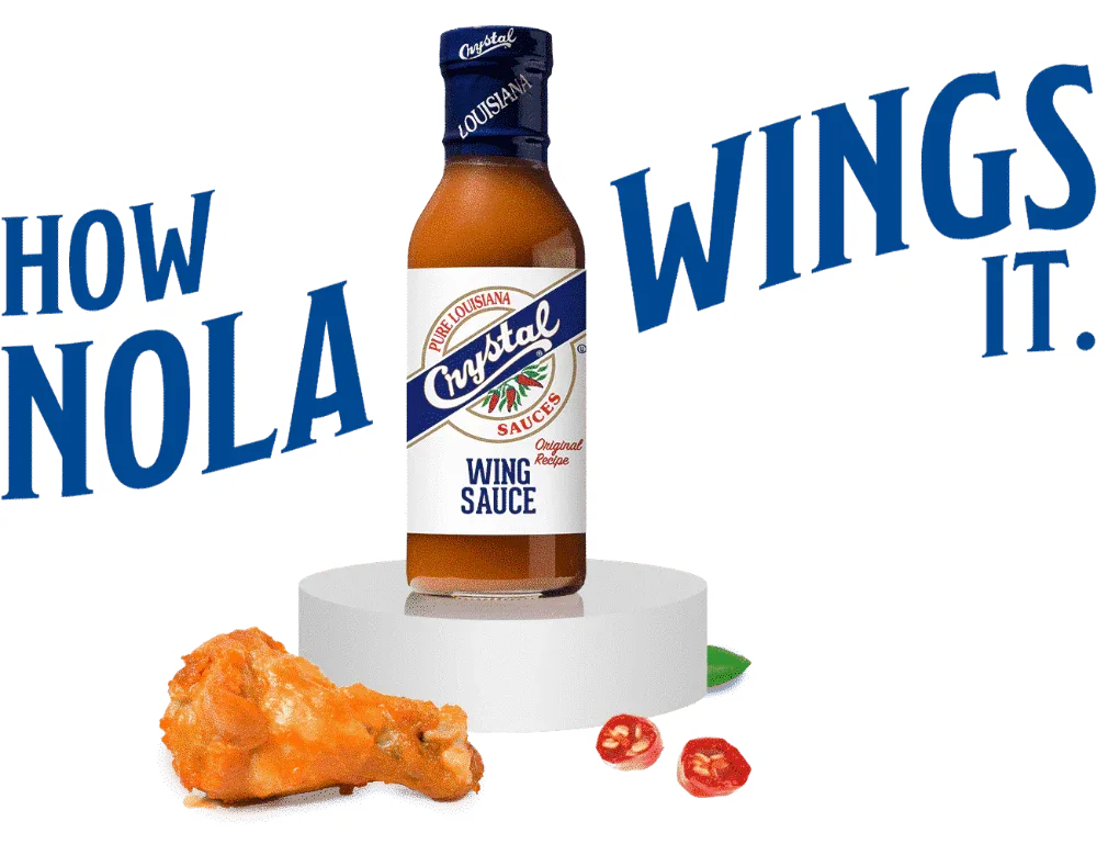 Crystal Louisiana Wing Sauce 355ml (12oz) - Chile Mojo