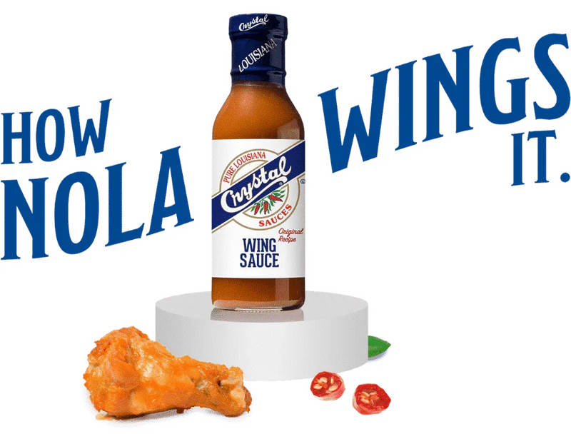 Crystal Louisiana Wing Sauce 355ml (12oz) - Chile Mojo