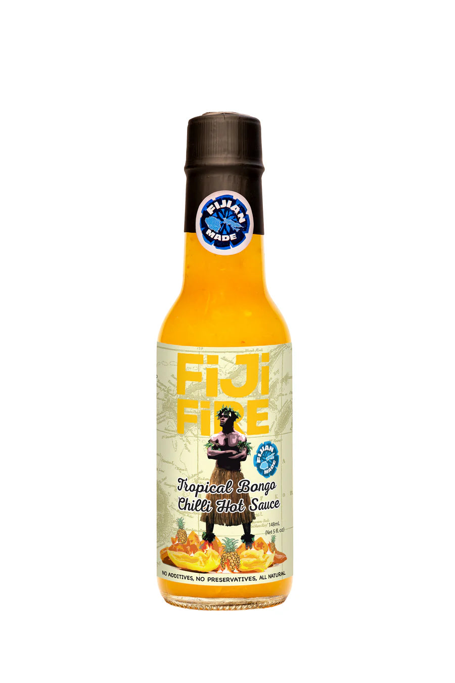 Fiji Fire Tropical Bongo Hot Sauce 148ml (5oz)