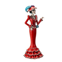 Day of the Dead figurine - Red Catrina - Chile Mojo