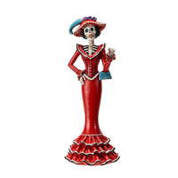 Day of the Dead figurine - Red Catrina - Chile Mojo