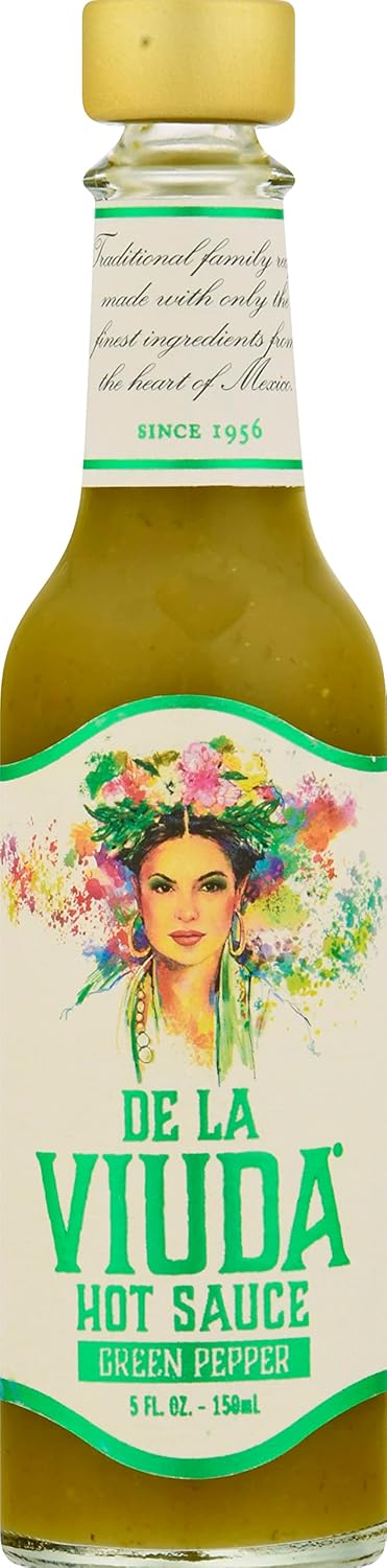 De la Viuda Green Pepper Hot Sauce 5oz (148ml)