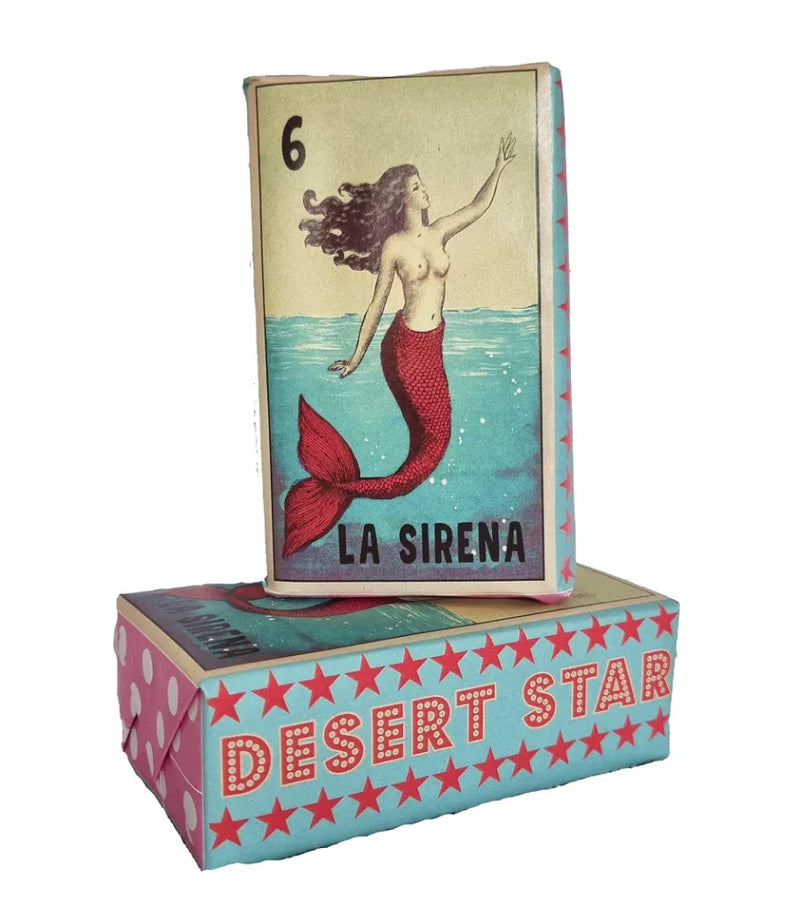 Desert Star Soap - Mexican Loteria La Sirena - Chile Mojo