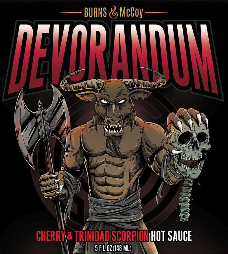 Burns and McCoy Devorandum Cherry Trinidad Scorpion Hot Sauce 148ml (5oz) - Chile Mojo