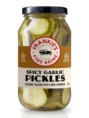 Frankies Fine Brine - Spicy Garlic Pickles (500gm)