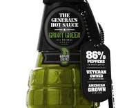The Generals Hot Sauce Grenade - Grunt Green Cayenne 180ml (6oz) - Chile Mojo