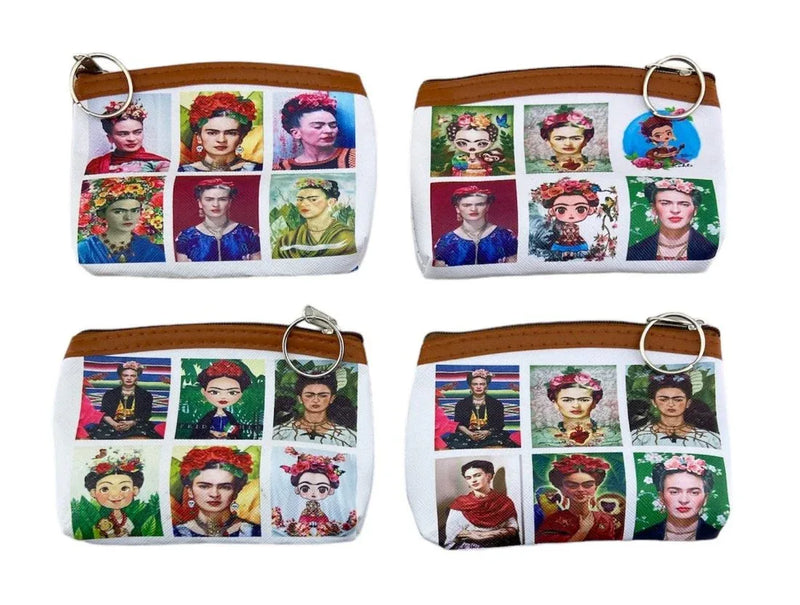 Faces of Frida Coin Purse 13cm x 10cm - Chile Mojo