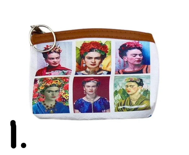 Faces of Frida Coin Purse 13cm x 10cm - Chile Mojo