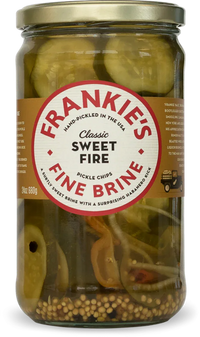 Frankies Fine Brine - Sweet Fire Pickle Chips 24oz (680gm) - Chile Mojo