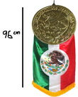 Mexican Flag Emblem w Metallic Coin - Chile Mojo