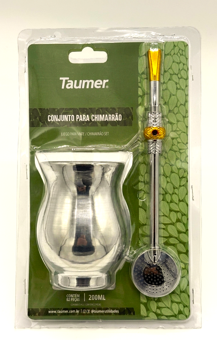 Yerba Mate Taumer Mate kit 200ml Gourd with Bombilla straw