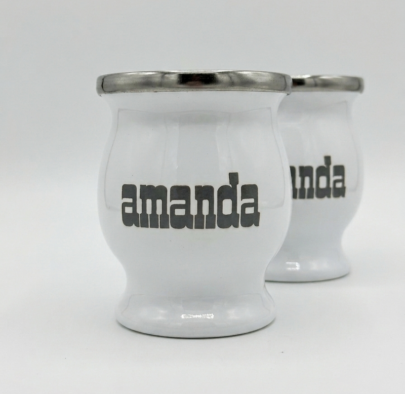 Amanda Stainless Steel Gourd (Medium White) 150ml