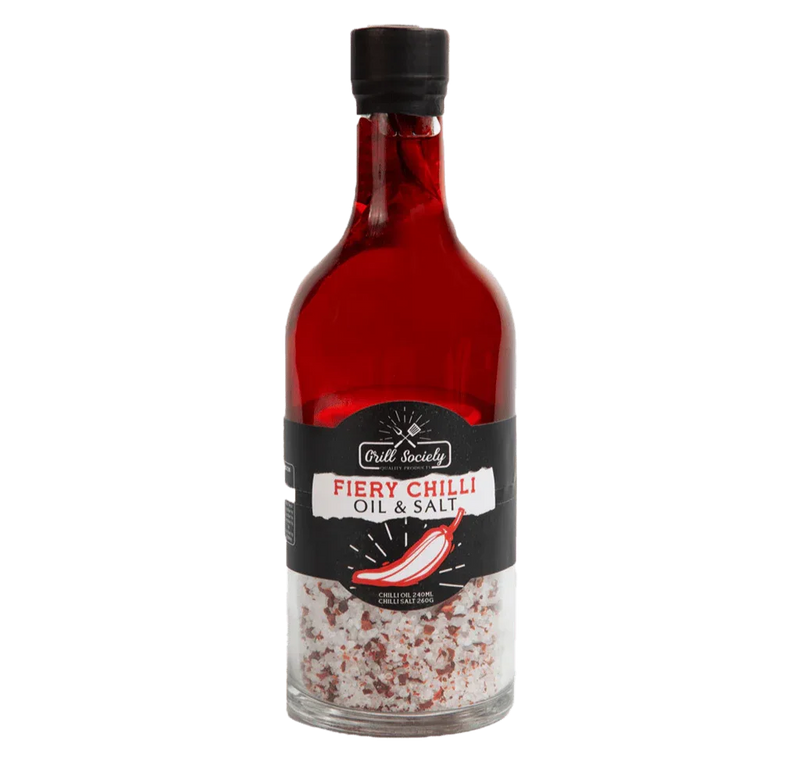 Grill Society Fiery Chilli Oil and Salt Pull-apart Bottle Set - Chile Mojo