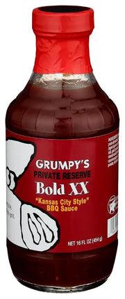 Grumpys Red Bold XX Kansas Style BBQ Sauce 16oz (454gm) - Chile Mojo