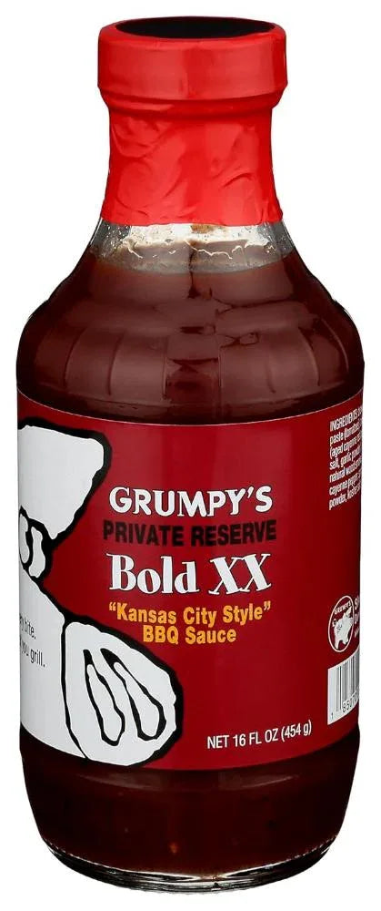 Grumpys Red Bold XX Kansas Style BBQ Sauce 16oz (454gm) - Chile Mojo