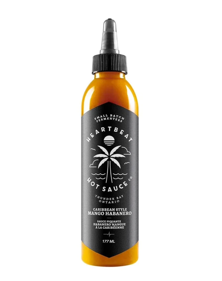 Heartbeat Caribbean Style Mango Habanero Hot Sauce 177ml (6oz) - Chile Mojo