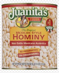 Hominy Mexican Style Juanitas A10 (3.12kg) - Chile Mojo